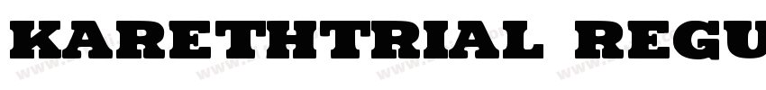 Karethtrial Regular字体转换